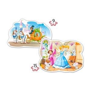 Castorland (B-020027) - "Cinderella" - 9 15 pezzi