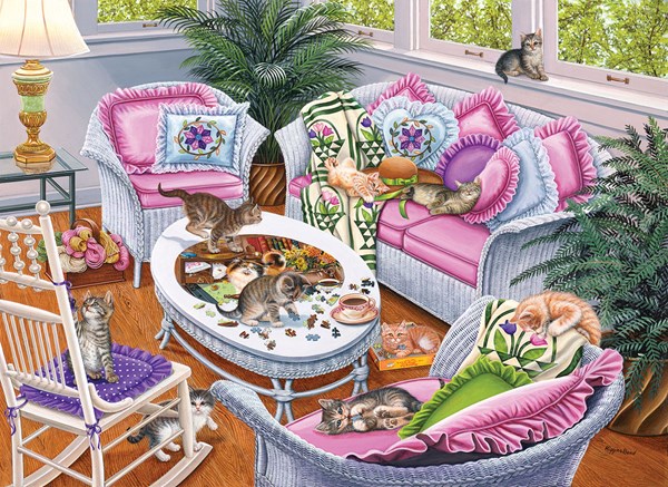 SunsOut (45897) - Higgins Bond: "Ten Tabbies" - 1000 pezzi