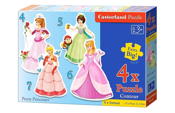 Castorland (B-04409) - "Pretty Princesses" - 4 5 6 7 pezzi
