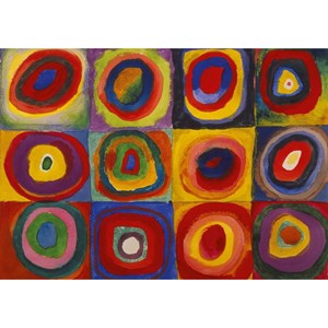 Puzzle Michele Wilson (W446-12) - Vassily Kandinsky: "Color Study" - 12 pezzi