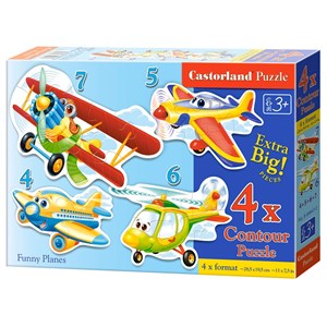 Castorland (B-04447) - "Planes" - 4 5 6 7 pezzi