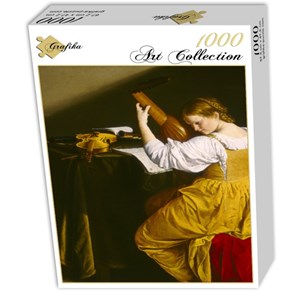 Grafika (01781) - Orazio Gentileschi: "The Lute Player, 1612-1620" - 1000 pezzi