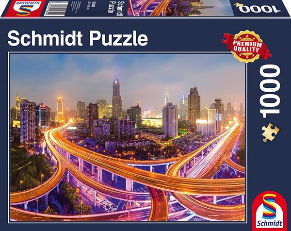 Schmidt Spiele (58304) - "New York by Night" - 1000 pezzi