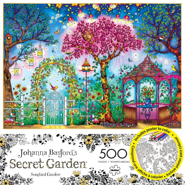 Buffalo Games (3843) - Johanna Basford: "Songbird Garden" - 500 pezzi