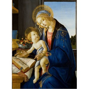 Grafika Kids (00696) - Sandro Botticelli: "The Madonna of the Book, 1480" - 300 pezzi