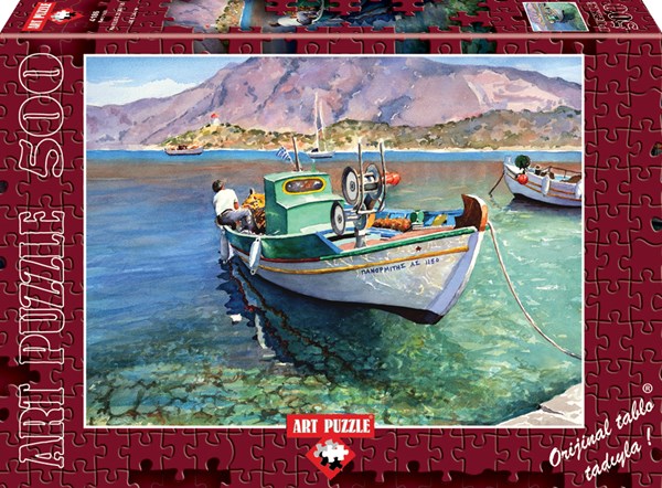Art Puzzle (4186) - "Boat, Panormitis" - 500 pezzi
