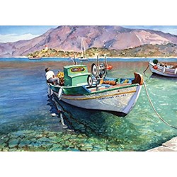 Art Puzzle (4186) - "Boat, Panormitis" - 500 pezzi