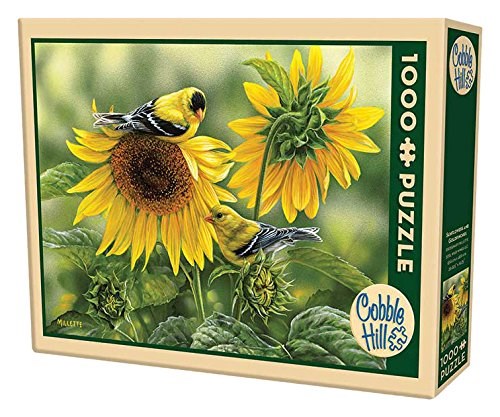 Cobble Hill (51818) - Rosemary Millette: "Sunflowers and Goldfinches" - 1000 pezzi