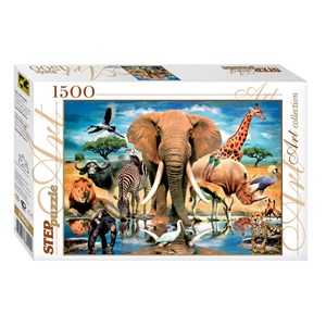 Step Puzzle (83042) - "World of Animals" - 1500 pezzi