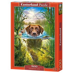 Castorland (B-52882) - "Swimming Dog" - 500 pezzi