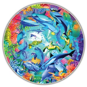 A Broader View (371) - "Underwater World (Round Table Puzzle)" - 500 pezzi