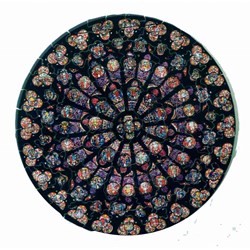 Puzzle Michele Wilson (A342-80) - "Notre Dame Rosace" - 80 pezzi