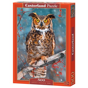 Castorland (B-52387) - "Great Horned Owl" - 500 pezzi