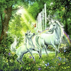 Ravensburger (09291) - "Beautiful Unicorns" - 49 pezzi