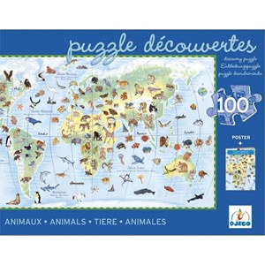 Djeco (07420) - "Animals of the World" - 100 pezzi