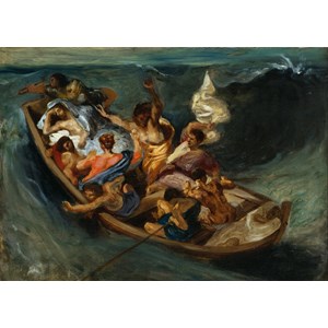 Grafika (00292) - Eugene Delacroix: "Christ on the Sea of Galilee, 1841" - 24 pezzi