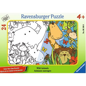 Ravensburger (06106) - "Wild Animals" - 24 pezzi
