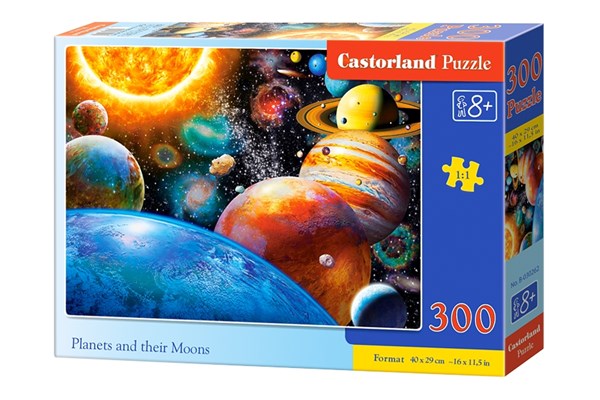 Castorland (B-030262) - "Planets and their Moons" - 300 pezzi