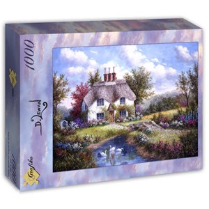 Grafika (T-00502) - Dennis Lewan: "Swan Creek Cottage" - 1000 pezzi