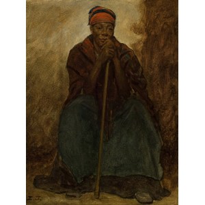 Grafika (00331) - Eastman Johnson: "Dinah, Portrait of a Negress" - 2000 pezzi