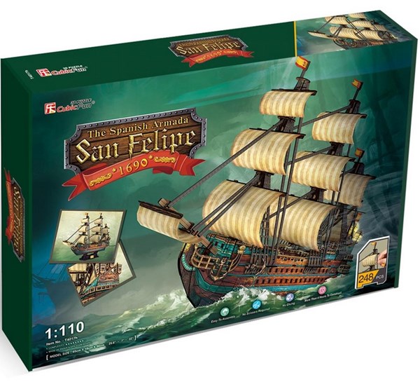 Cubic Fun (T4017H) - "The Spanish Armada-San Felipe" - 248 pezzi