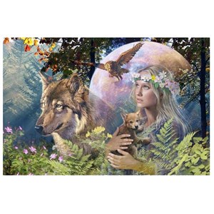 Ravensburger (17033) - "Wolves in the Moonlight" - 3000 pezzi