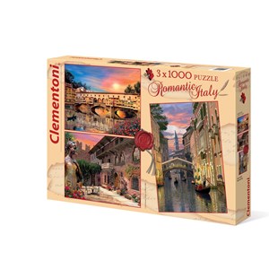 Clementoni (08007) - Dominic Davison: "Romantic Italy" - 1000 pezzi
