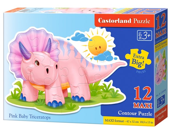 Castorland (B-120048) - "Pink Baby Triceratop" - 12 pezzi