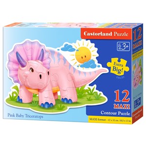 Castorland (B-120048) - "Pink Baby Triceratop" - 12 pezzi
