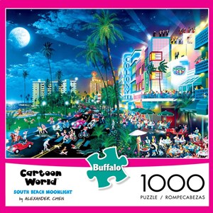 Buffalo Games (11526) - Alexander Chen: "South Beach Moonlight (Cartoon World)" - 1000 pezzi
