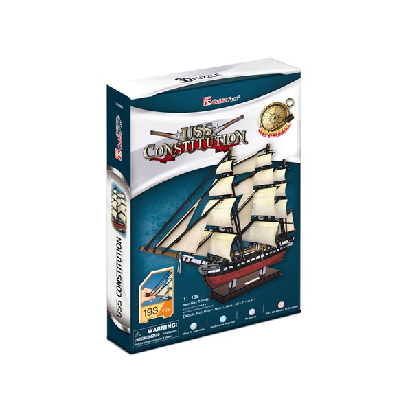 Cubic Fun (T4024h) - "USS Constitution" - 193 pezzi