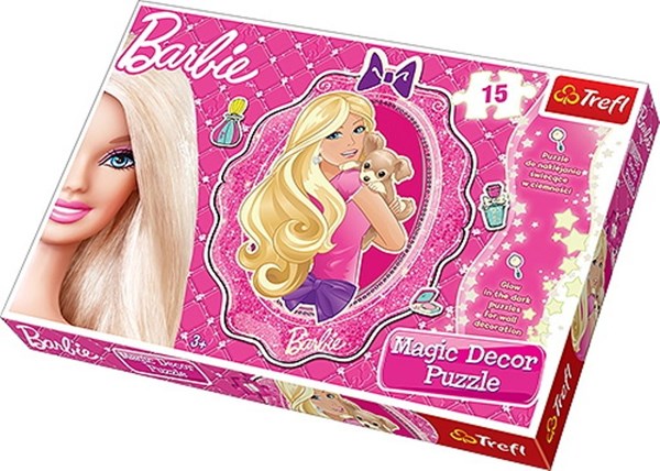 Trefl (14604) - "Barbie Puzzle Magic Decor" - 15 pezzi