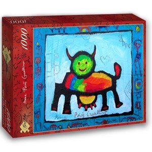 Grafika (02467) - Anne Poire, Patrick Guallino: "Vache Radieusement Arc-en-ciel" - 1000 pezzi