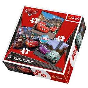 Trefl (34105) - "Cars 2, Travel Around Europe" - 20 36 50 pezzi