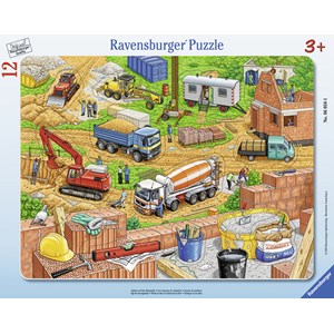 Ravensburger (06058) - "Work at the Construction Site" - 12 pezzi