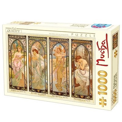 D-Toys (66930-MU08) - Alphonse Mucha: "Times of Day" - 1000 pezzi