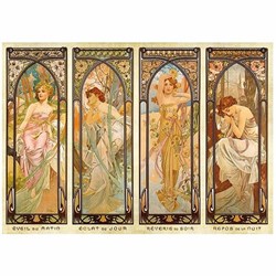D-Toys (66930-MU08) - Alphonse Mucha: "Times of Day" - 1000 pezzi