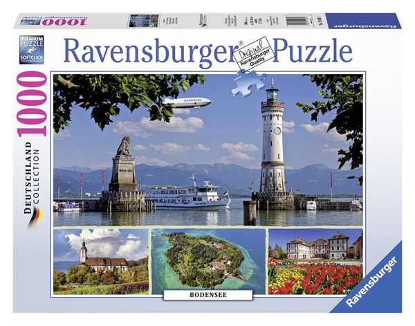 Ravensburger (19460) - "Lake Constance, Germany" - 1000 pezzi