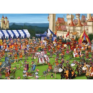 Piatnik (544040) - François Ruyer: "Knights' Tournament" - 1000 pezzi