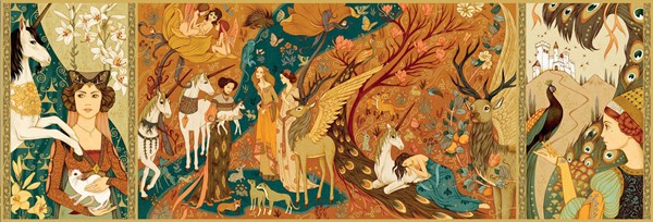 Djeco (07624) - "Ladies with Unicorns" - 500 pezzi