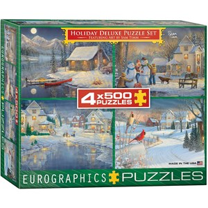 Eurographics (8904-0982) - Sam Timm: "Holiday Deluxe Puzzle Set" - 500 pezzi