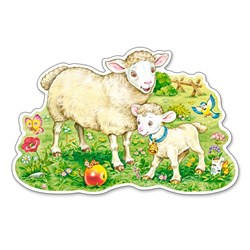 Castorland (B-120079) - "A Lamb with his Mom" - 12 pezzi