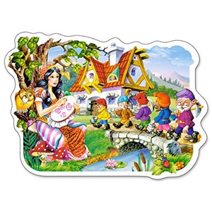 Castorland (B-015085) - "Snow White and the Seven Dwarfs" - 15 pezzi