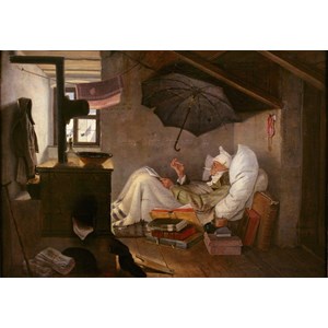 Grafika Kids (01257) - Carl Spitzweg: "The Poor Poet, 1839" - 100 pezzi