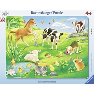 Ravensburger (06119) - "Animals on the Meadow" - 35 pezzi