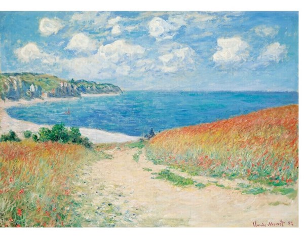 Puzzle Michele Wilson (A490-500) - Claude Monet: "Chemin dans les Blés, 1882" - 500 pezzi