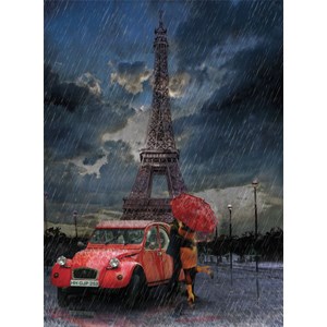 Art Puzzle (4407) - "Eiffel, Rain and Love" - 1000 pezzi