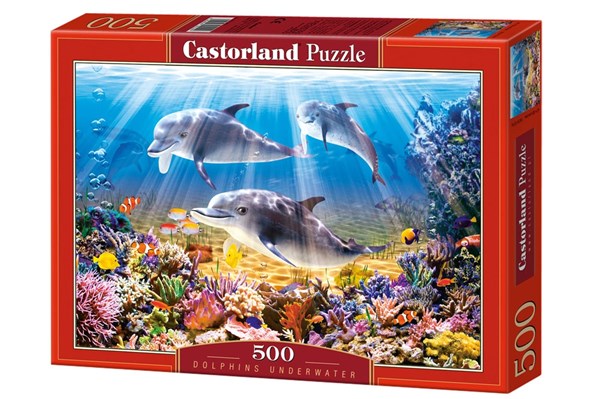 Castorland (B-52547) - "Dolphins Underwater" - 500 pezzi