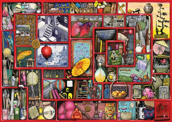 Ravensburger (19398) - Colin Thompson: "The Red Box" - 1000 pezzi