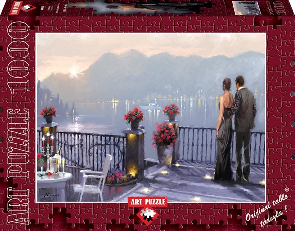 Art Puzzle (4449) - Richard Macneil: "Lake Cafe" - 1000 pezzi